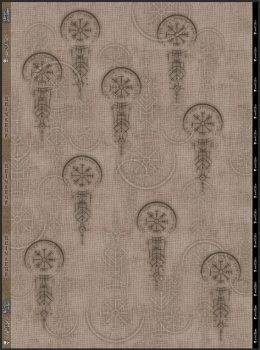 Heimkehr (Vegvisir) - Meterware - French Terry Leinenoptik